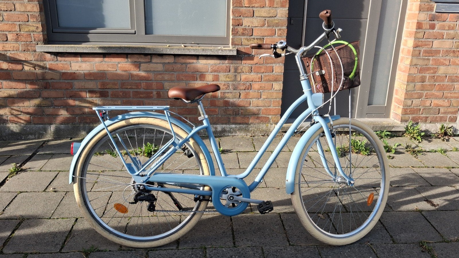 damesfiets decathlon Elops, Fietsen en Brommers, Velgrem, Versnellingen, Zo goed als nieuw, Ophalen