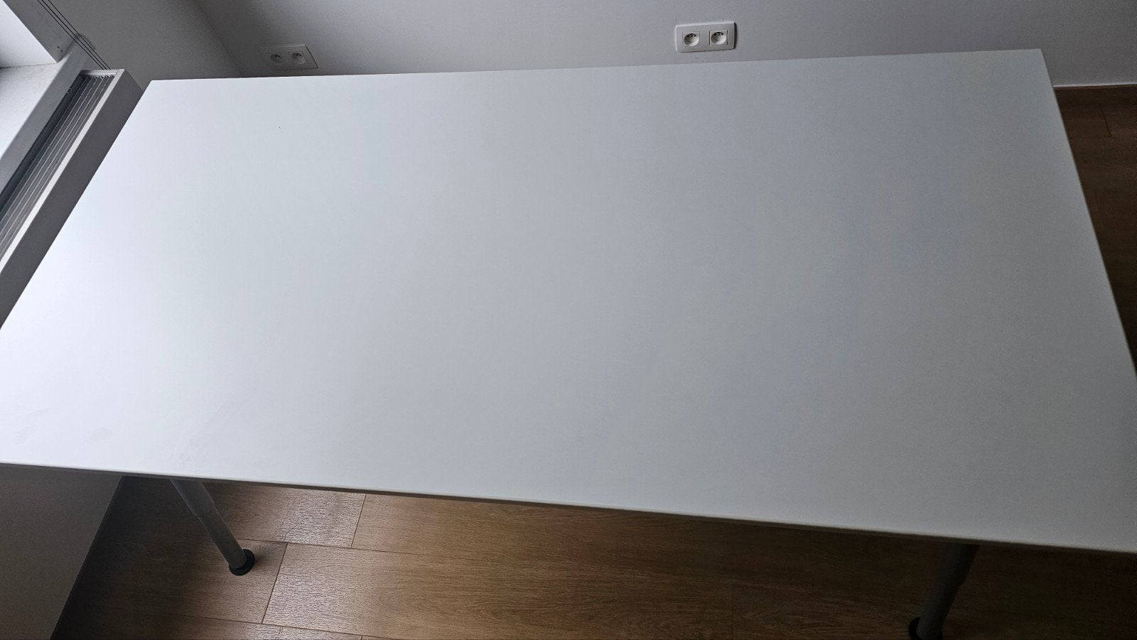 bureau Ikea sur pieds réglables, Maison & Meubles, 160 cm, Bureau duo, Comme neuf, Enlèvement