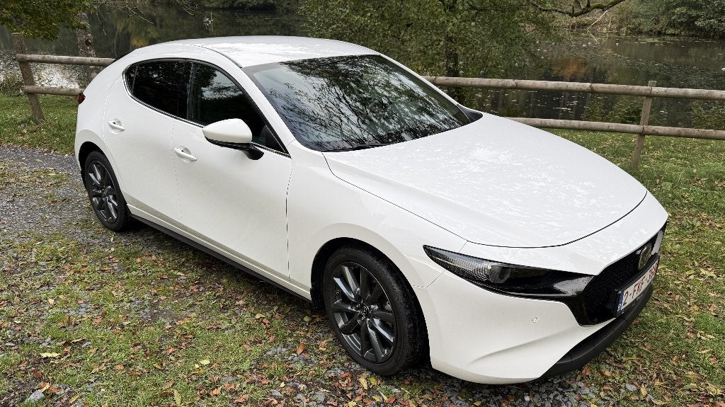 mazda 3 BP 2.0i e-Skyactiv-G Exclusive-line, Auto's, Stof, 4 cilinders, Wit, 5 zetels