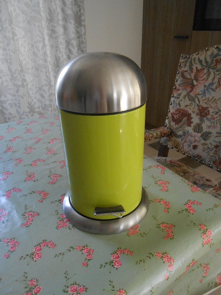 Pedaalemmer  Lime Groen, zo goed als nieuw!, Enlèvement ou Envoi