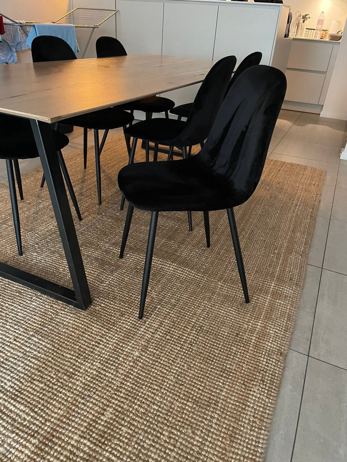 6 chaises noires à vendre, Enlèvement, Comme neuf