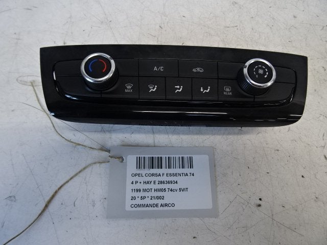 PANNEAU DE COMMANDE CLIMATISATION Corsa F (UB / UH / UP), Opel, Opel Automobile GmbH, Utilisé, Kontakt-opel@opel.com