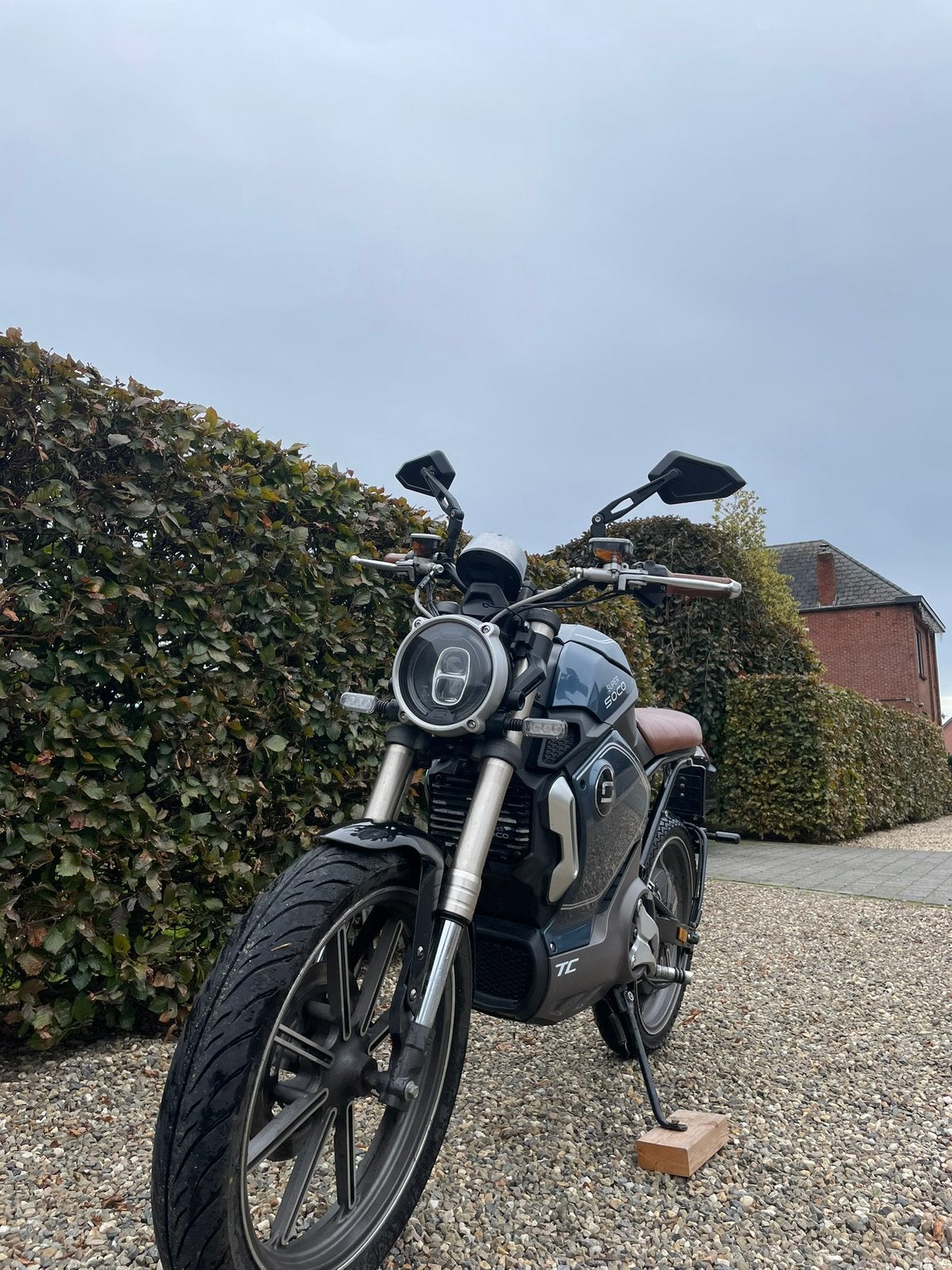 SUPER SOCO TC (volledig elektrische brommer/scooter), Fietsen en Brommers, Brommers | Derbi, Ophalen, Gebruikt, Klasse B (45 km/u)