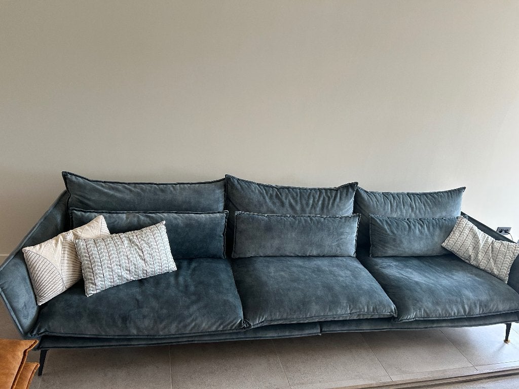 Zetel en twee eenzits, Huis en Inrichting, Ophalen, 300 cm of meer, 75 tot 100 cm, Zo goed als nieuw