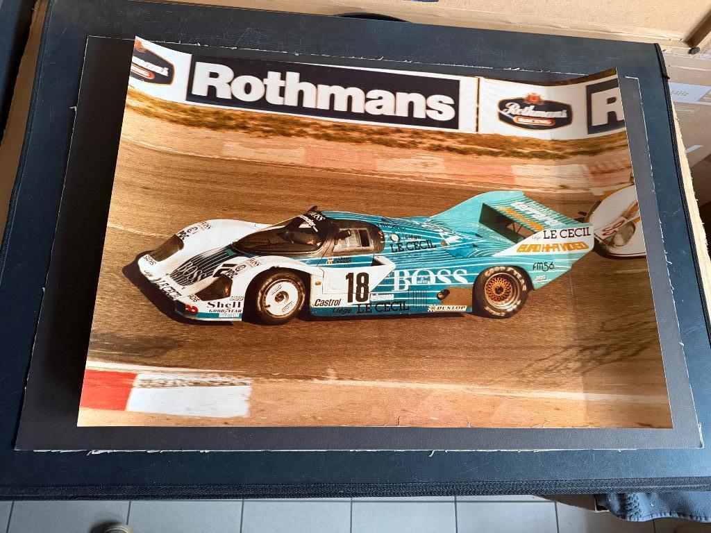 poster 1000 KM SPA 1984 Hervé Regout - Porsche 956, Verzamelen, Ophalen of Verzenden, Auto's