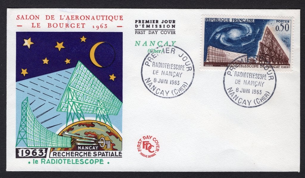 FRANCE Yt. 1362 FDC 1963, Envoi, Affranchi