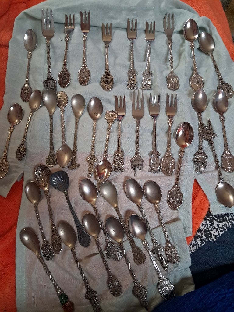 lot cuillères et petite fourchettes collection, Antiquités & Art, Enlèvement