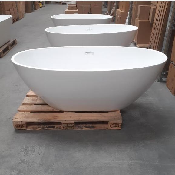 Ruim ligbad, Ovaal, 170cm, Wit, Badkuip, Overloop, nr316, Enlèvement ou Envoi, Neuf, Blanc