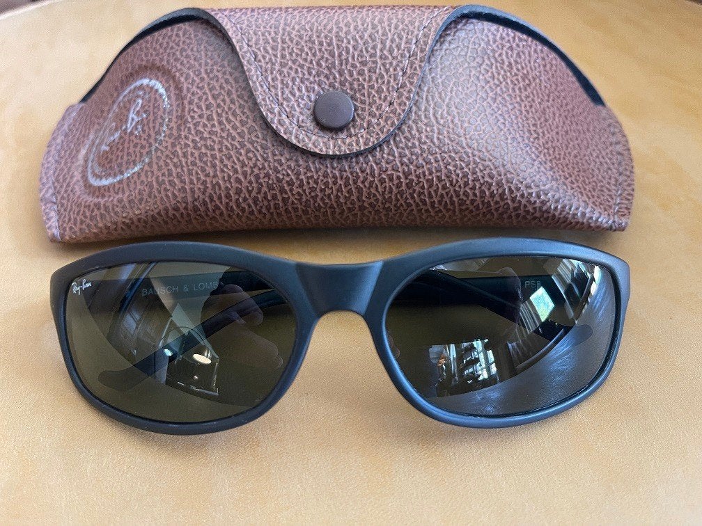 Vintage B&L Ray-ban zonnebril Predator PS8 mat zwart CATS03, Handtassen en Accessoires, Zonnebrillen en Brillen | Heren, Gebruikt