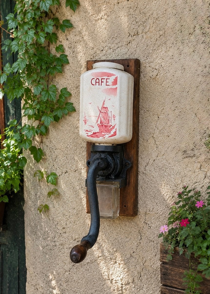 Moulin à café mural ancien, Antiquités & Art, Enlèvement