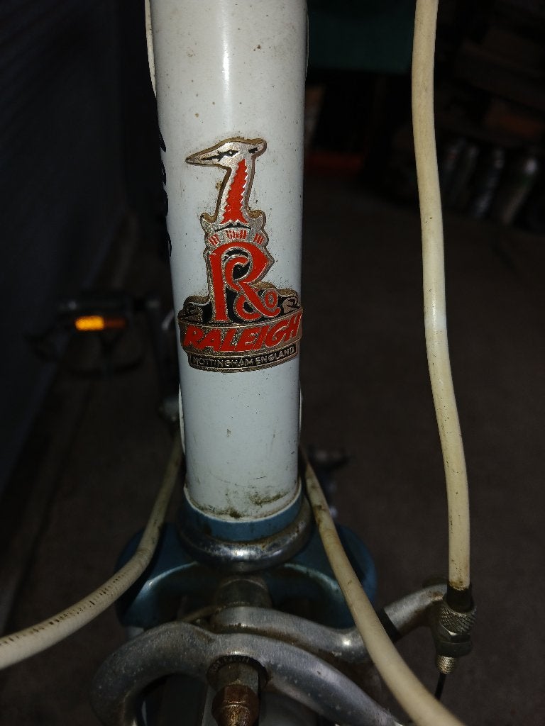 Retro  koersfiets  RALEIGH -ENGLAND 1970, Shimano Ultegra, Enlèvement, Années 60 ou plus récent, 47 à 51 cm