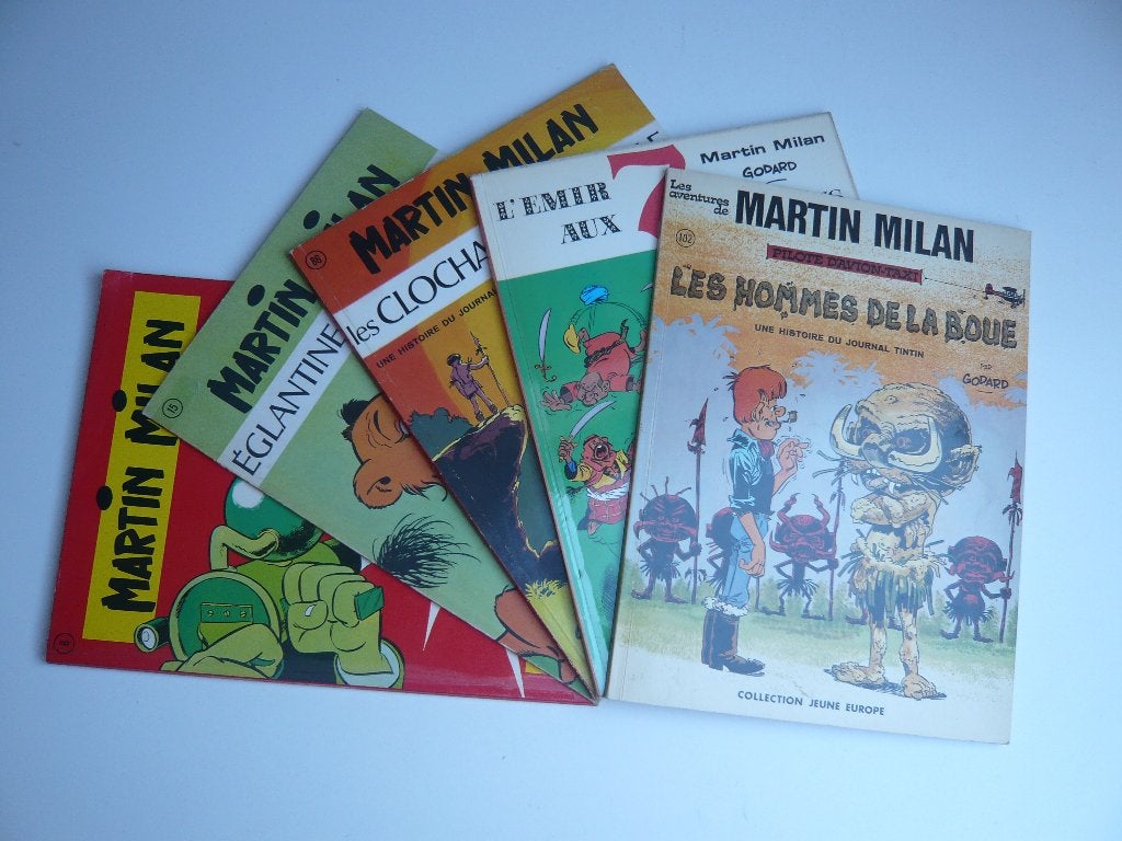 Bd MARTIN MILAN (1ère Série) tomes 1 à 5 (EO ttbe) de GODARD, "GODARD", Enlèvement ou Envoi, Série complète ou Série, Utilisé