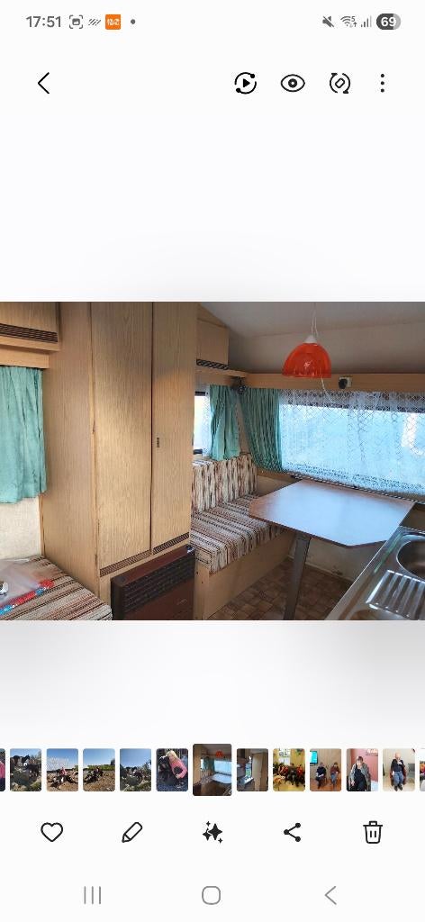 Retrocaravan met werk aan, Particulier, Jusqu'à 2