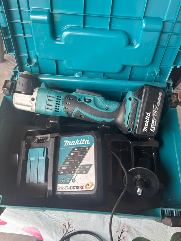 Makita DDA351Z Haakse boormachine, Doe-het-zelf en Bouw, Ophalen, Zo goed als nieuw, Boormachine