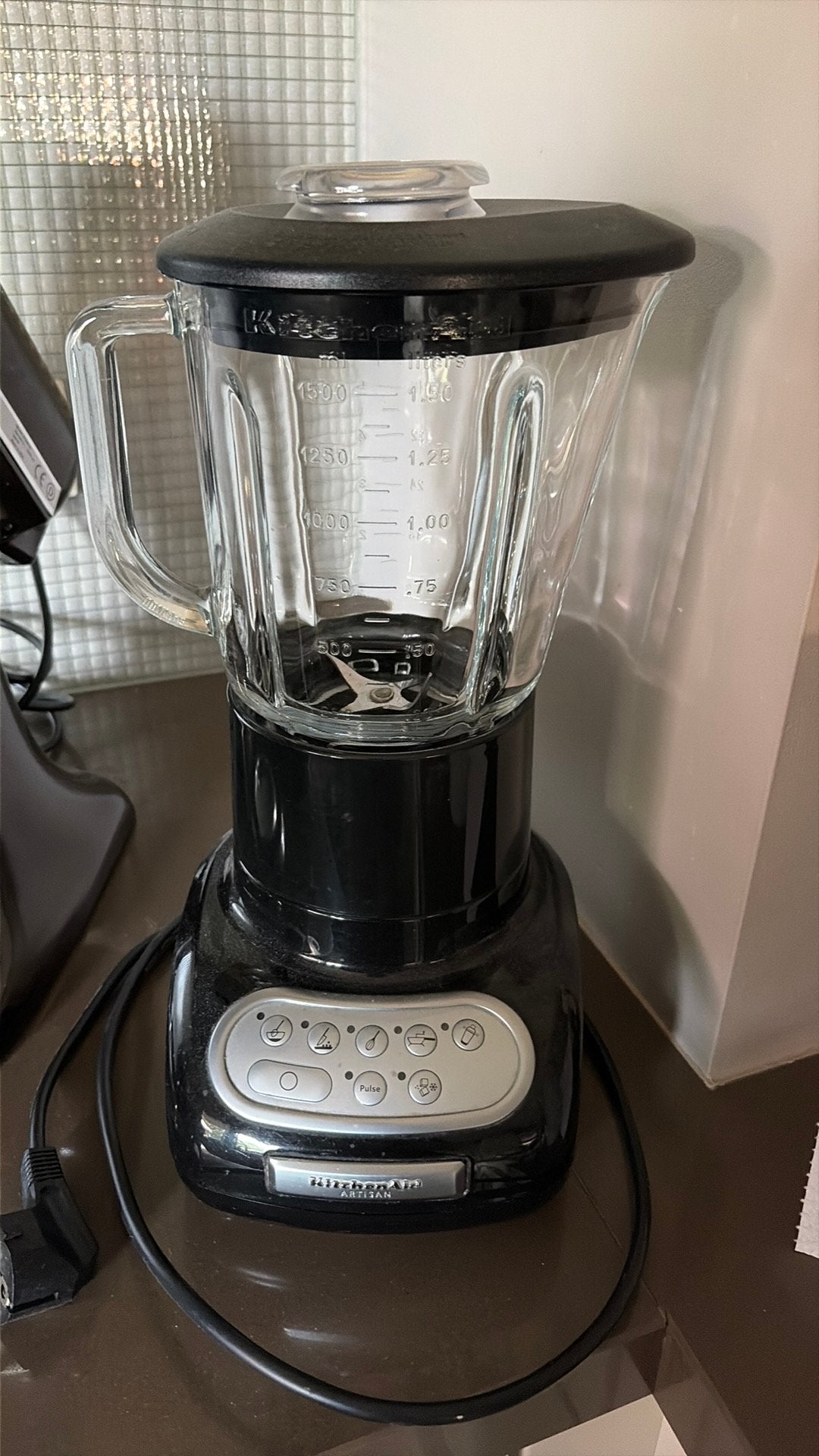 Kitchenaid artisanal blender + cutter, Ophalen, Zo goed als nieuw, Blender