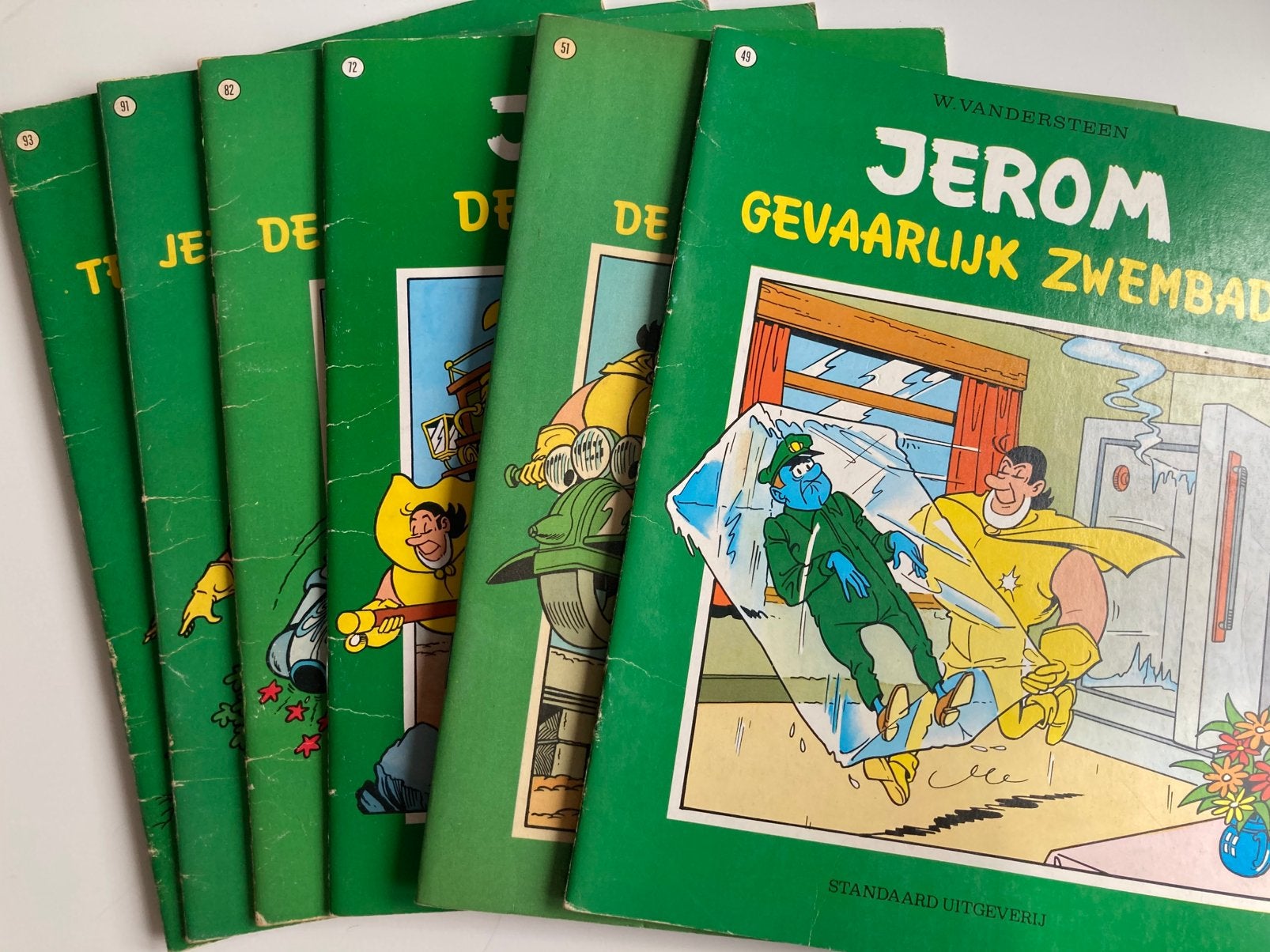 Jerom (De gouden stuntman) - 49, 51, 72, 82, 91 & 93, Boeken, Meerdere stripboeken, Ophalen, Gelezen