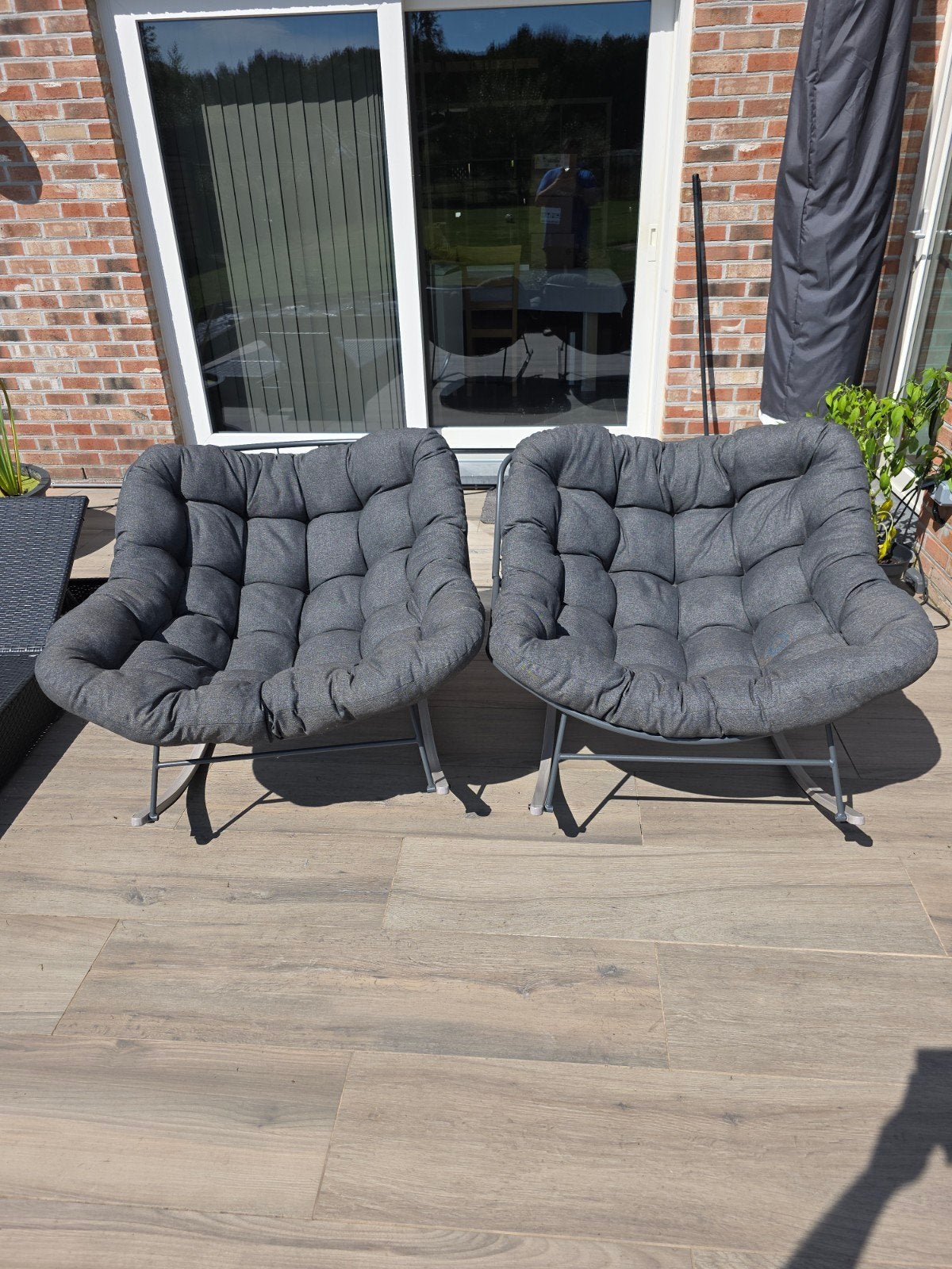 relax schommelstoel voor binnen en buiten gebruik, Ophalen, Zo goed als nieuw