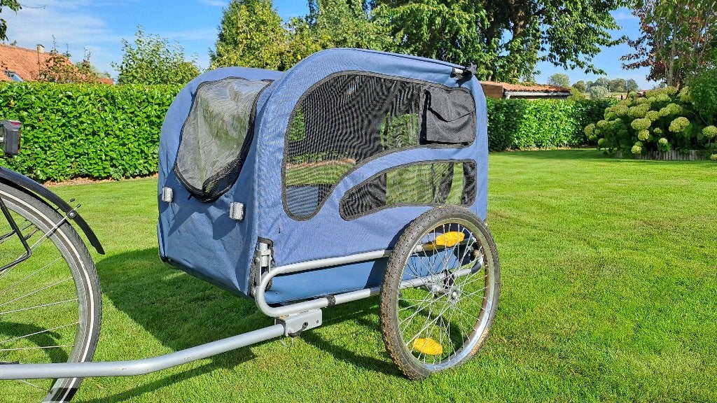 Remorque vélo pour chien (45kg), Vélos & Vélomoteurs, Enlèvement, Comme neuf, Remorque pour chien, Pliable