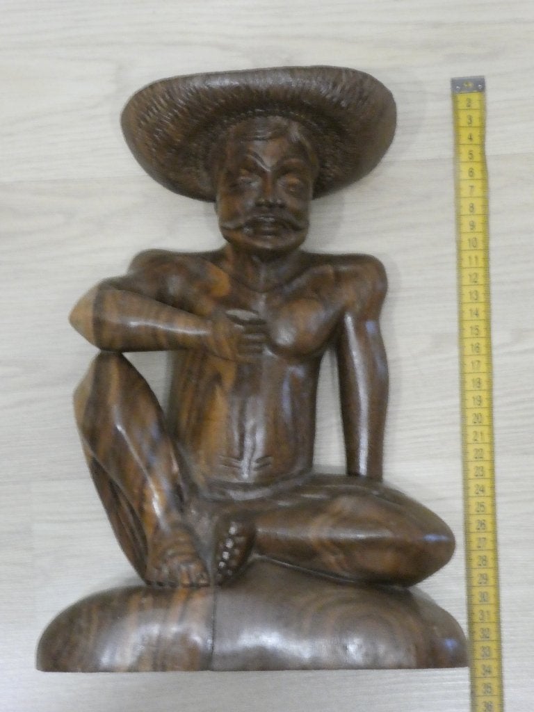 Statue balinaise en bois (6), Statue, Bois, Asie, Fait main