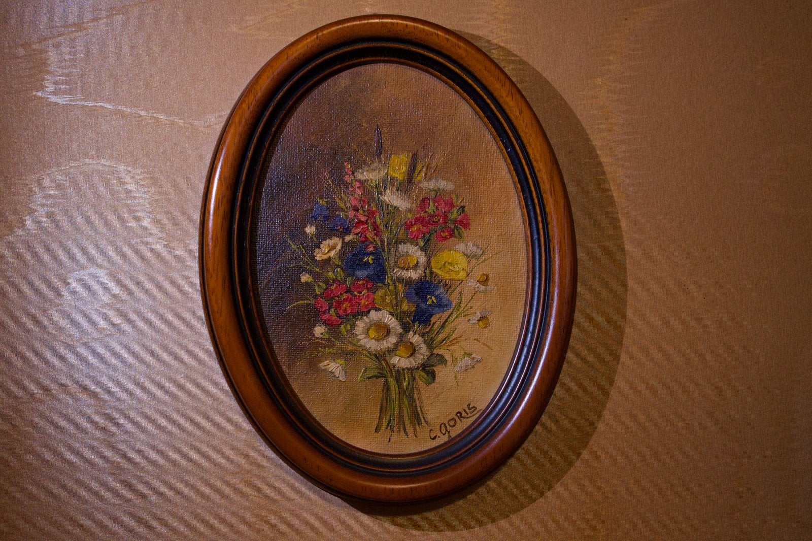 Bloemenschilderij C. Goris, Antiek en Kunst, Kunst | Schilderijen | Klassiek, Ophalen