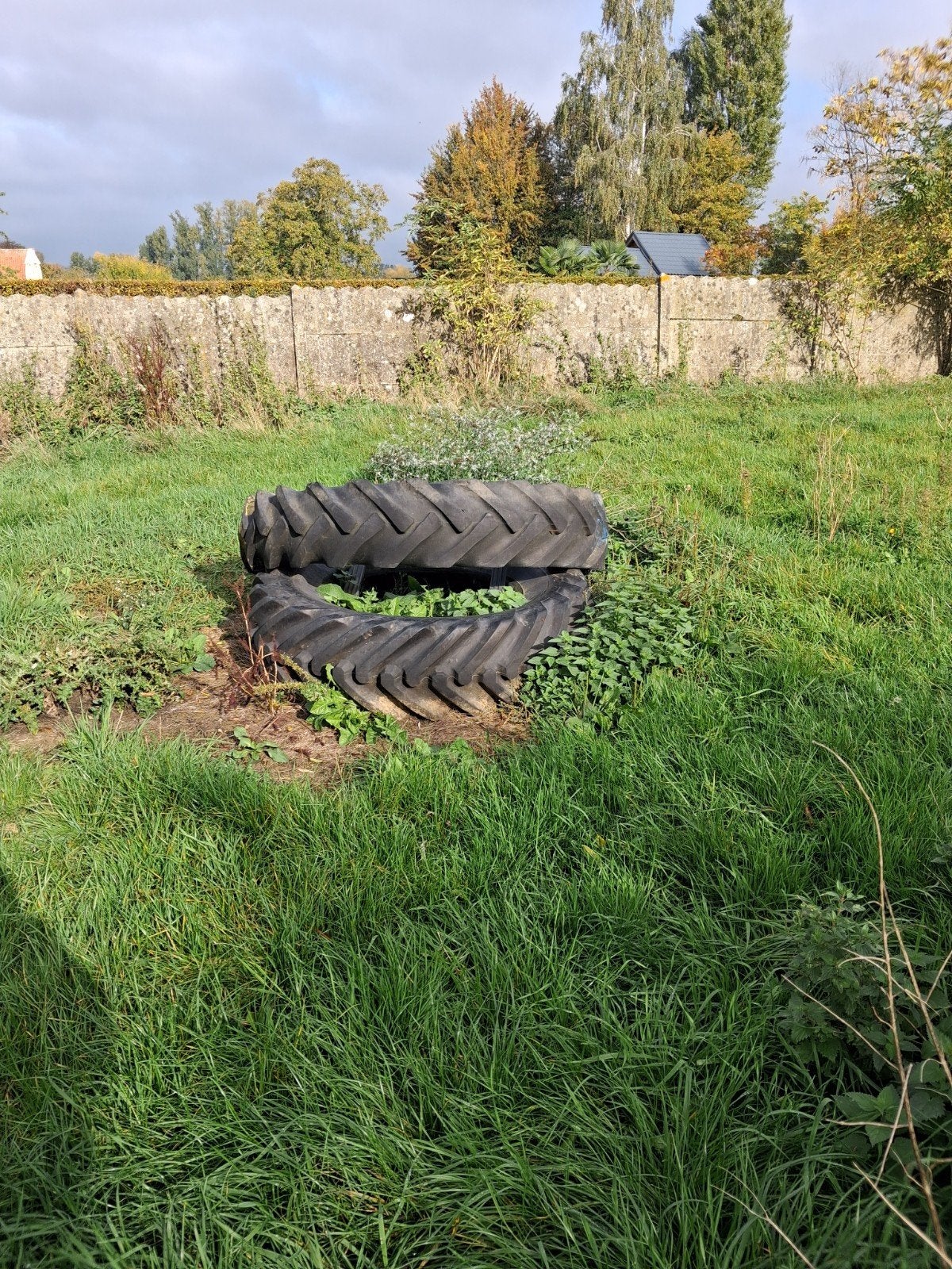 2 pneus de tracteur, Enlèvement