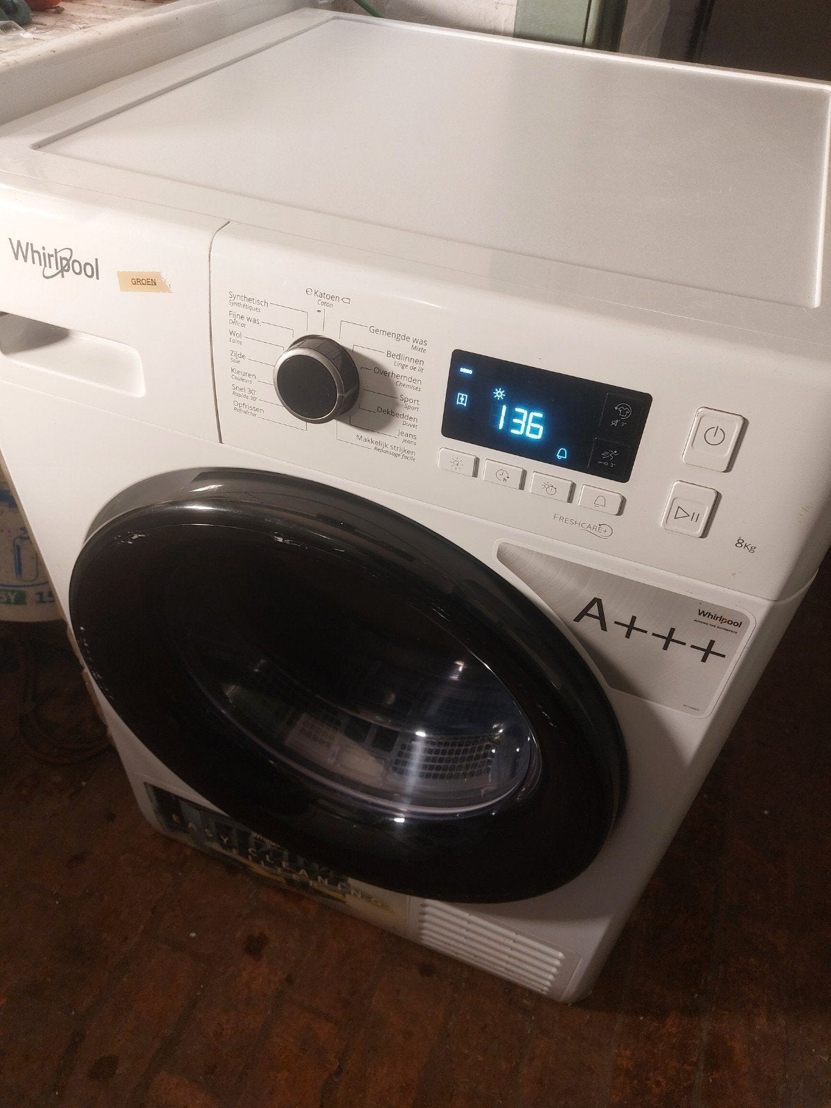 droogmachine whirlpool 8kg warmtepomp condens A+++, Ophalen of Verzenden