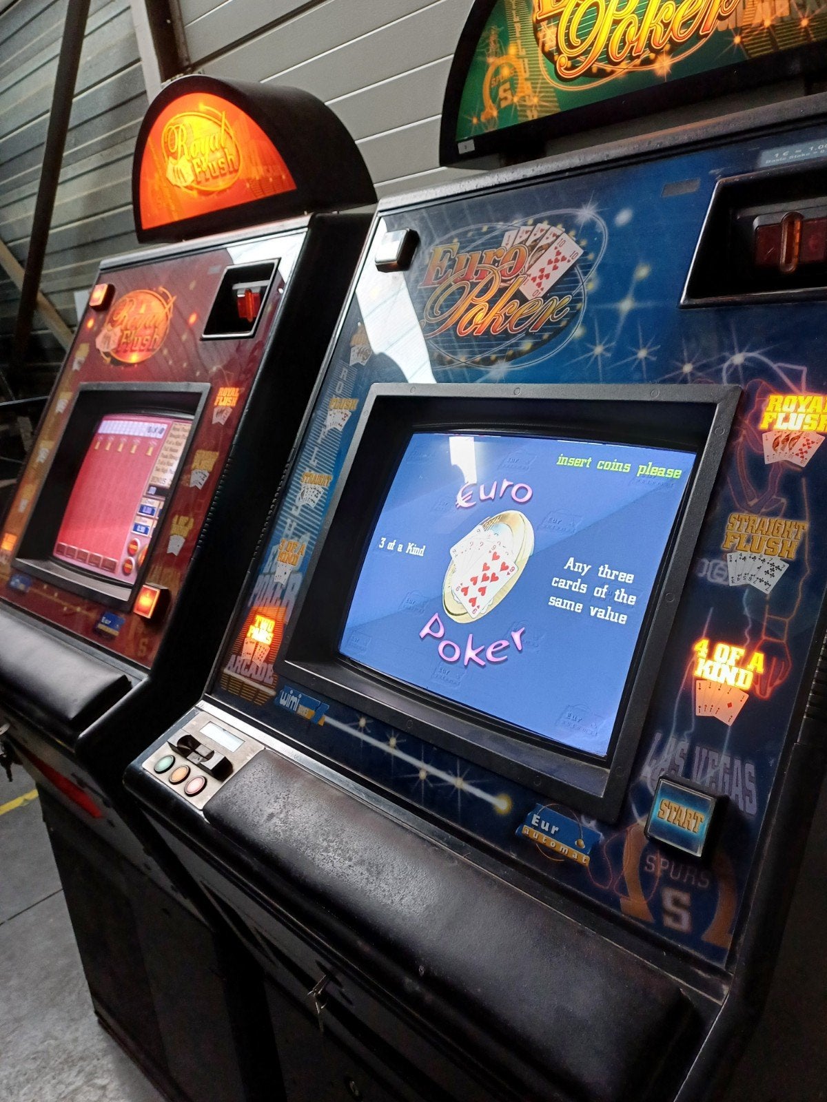 4x poker gokkasten jaren 90, Verzamelen, Automaten | Gokkasten en Fruitautomaten, Ophalen