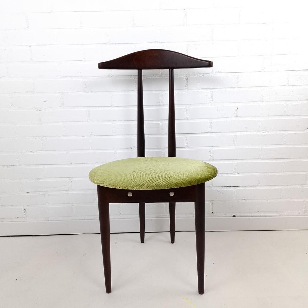 Vintage dressboy stoel jaren 60 mid century modern, Huis en Inrichting, Stoelen, Ophalen, Stof