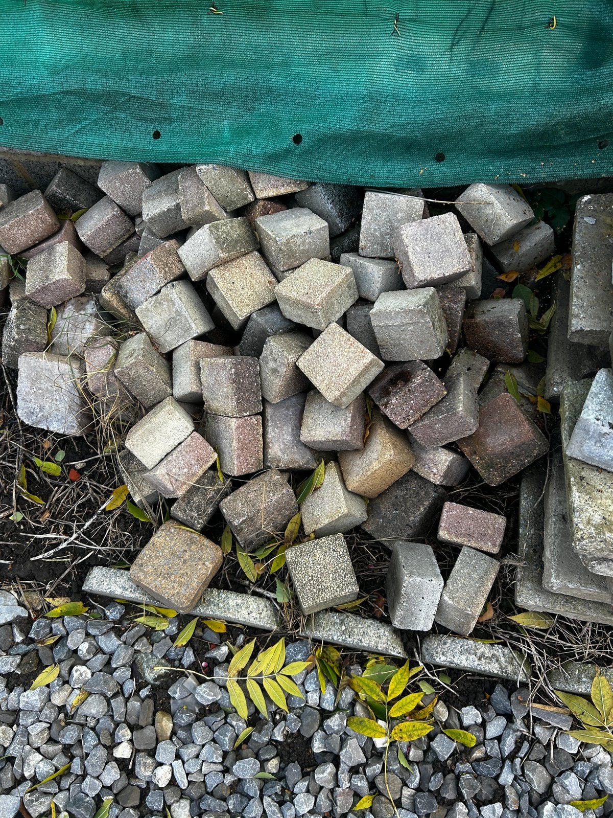 Pave 10x10x6 50 cents le pave, Jardin & Terrasse, Enlèvement, Comme neuf