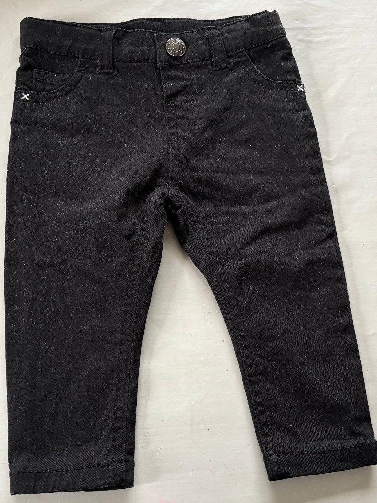 Jongensbroekje. Zwart stretch. Mt 74., Enfants & Bébés, Pantalon, Enlèvement ou Envoi, Comme neuf, Zeeman