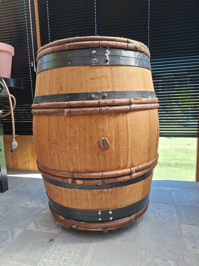 Houten vat / ton, Ophalen, Bruin, Hout, Landelijk