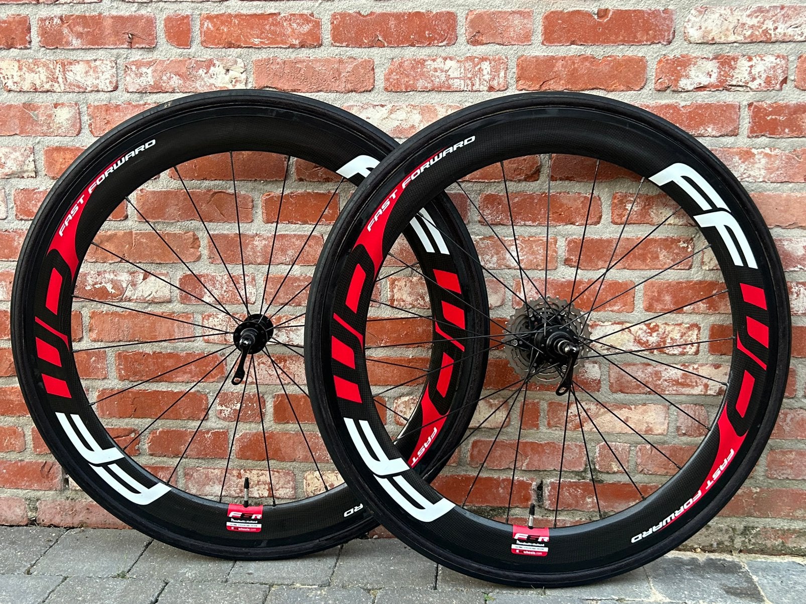 Paire de roues FFWD F6R en bon état., Enlèvement ou Envoi, Utilisé, Carbone, Racefiets