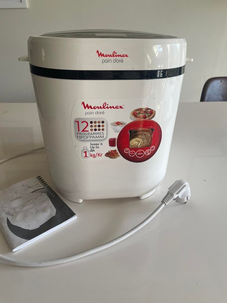 Moulinex /pain doré, Meer dan 10 programma's, Zo goed als nieuw, 400 tot 800 gram deeg, Ophalen