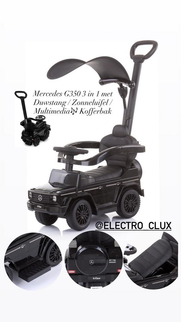 Mercedes G350 3 in 1 met Duwstang / Zonneluifel /Multimedia, Kinderen en Baby's, Ophalen, Nieuw, Zonnekap