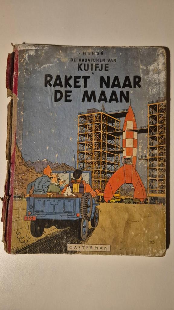 La fusée vers la lune, Tintin 1953, Enlèvement ou Envoi, Utilisé, Hergé