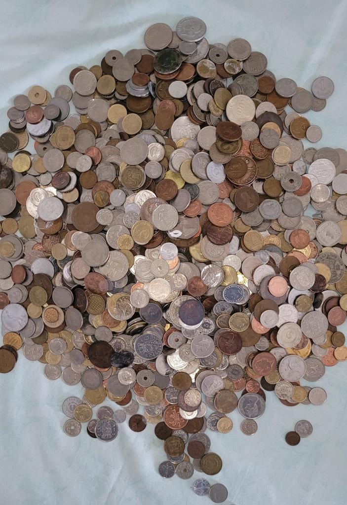 3 kilo munten alle landen, Ophalen, Munten