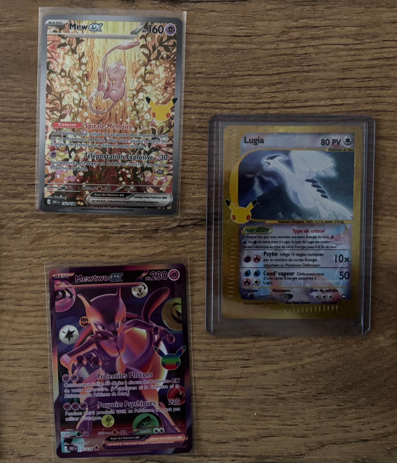 Lugia kaartenset - Mew ex - Mewtwo ex, Ophalen of Verzenden, Zo goed als nieuw