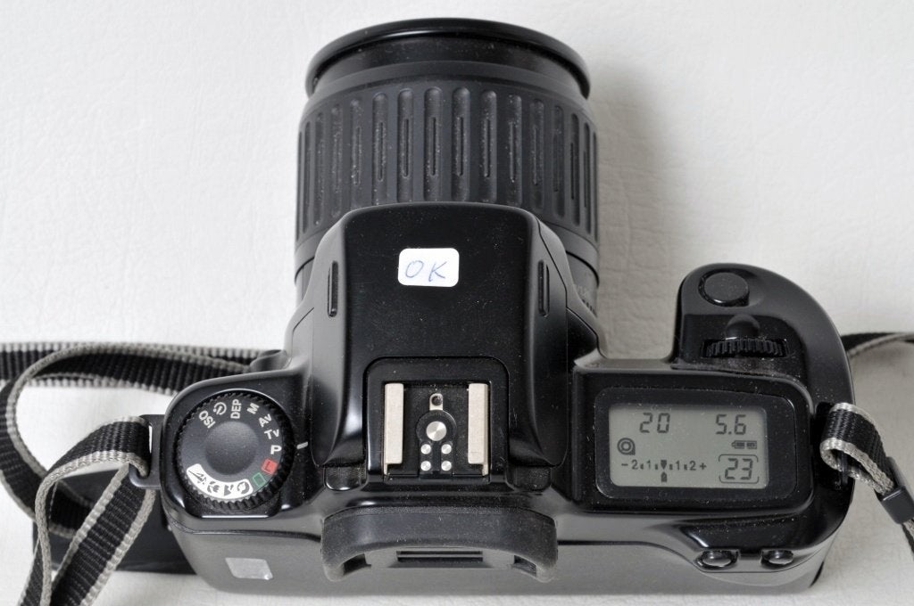 Canon EOS 1000 F zwart + Canon 35-80 mm zoomlens 1:4-5 .6 EF, Audio, Tv en Foto, Ophalen of Verzenden, Gebruikt, Spiegelreflex