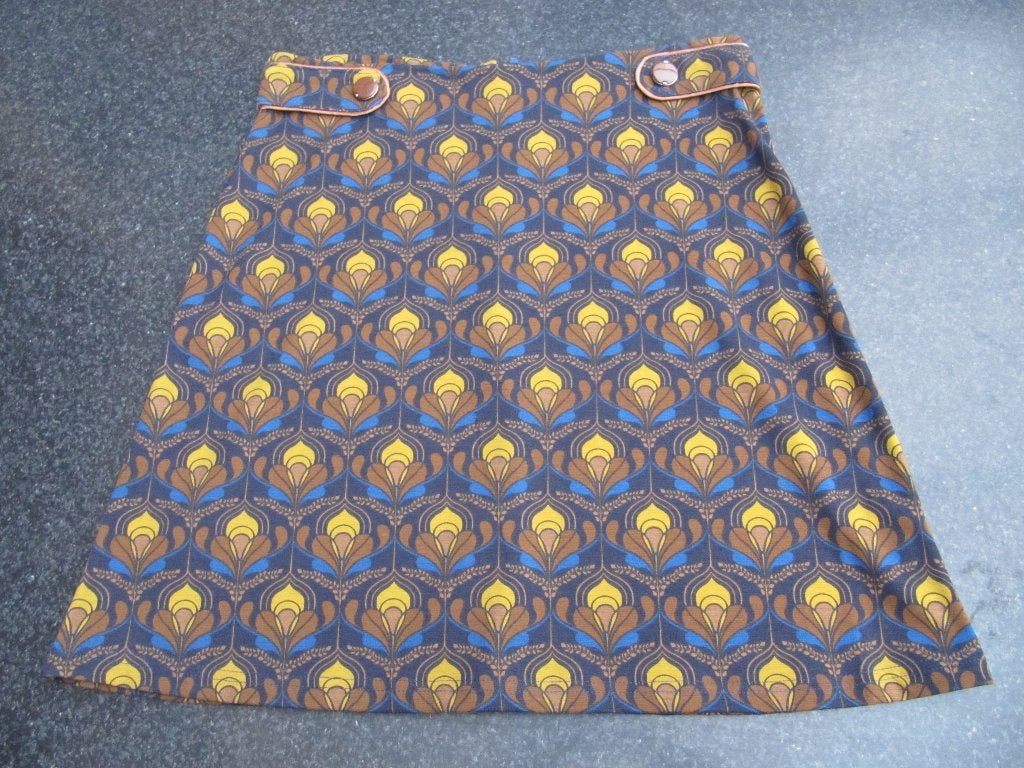 rok nieuw Lola & Liza, 40 print bruin, oker, blauw, Kleding | Dames, Maat 38/40 (M), Nieuw, Ophalen of Verzenden, Meerkleurig