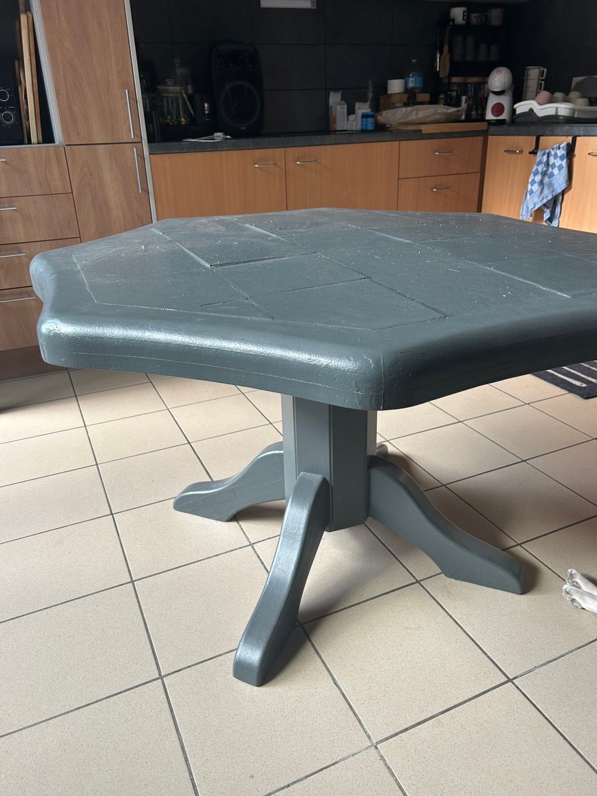 Houten tafel, Huis en Inrichting, Tafels | Eettafels, Ophalen, Gebruikt, Overige vormen