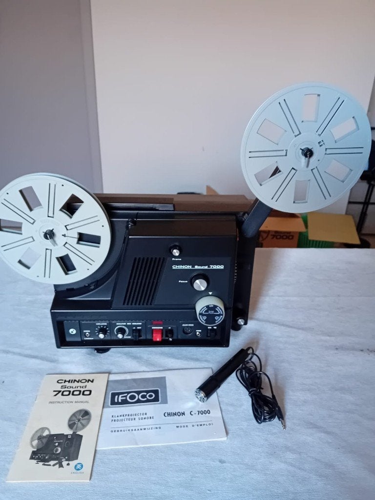 Chinon C-7000 klankprojector, Ophalen, Gebruikt