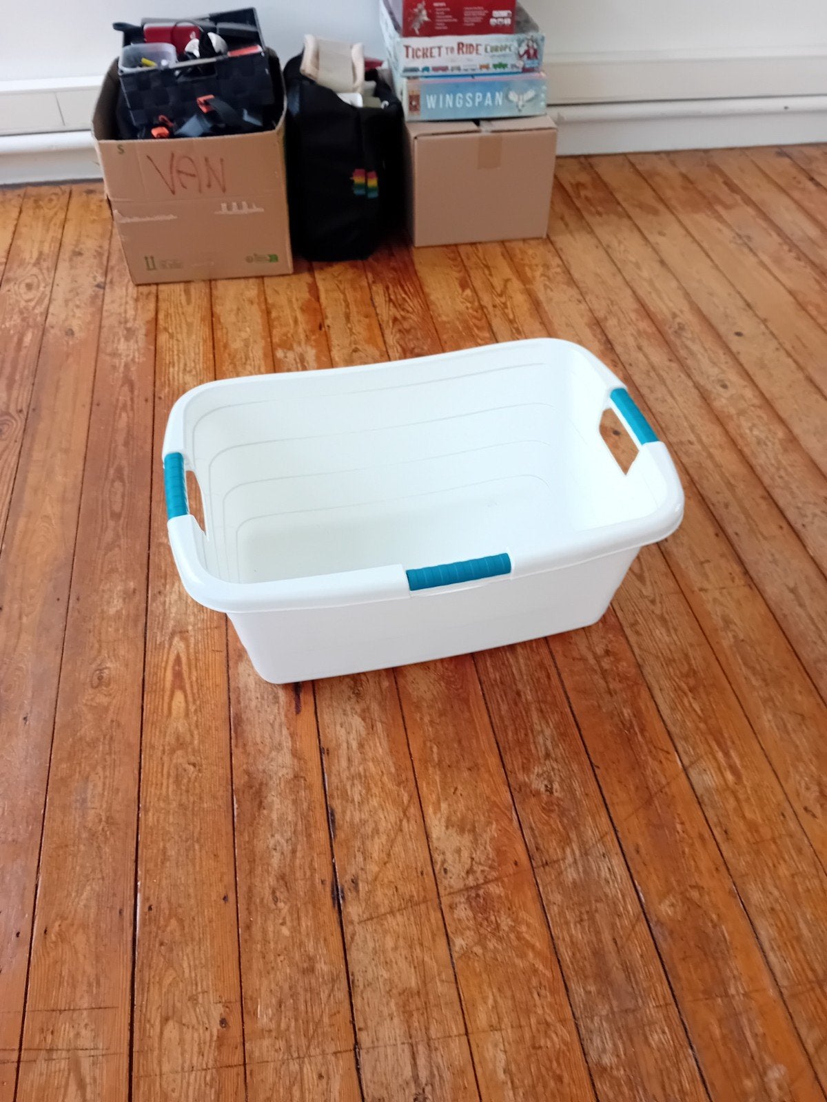 Wasmand, Ophalen