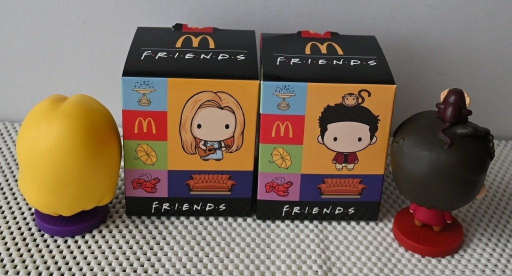 Friends/Serie van 6 figuren,in doosje/Warner Bros/MC Donalds, Verzenden, Nieuw, Tv, Beeldje, Replica of Model