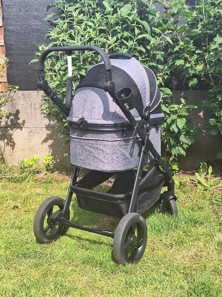 Hondenbuggy zwart/grijs, Dieren en Toebehoren, Ophalen, Zo goed als nieuw