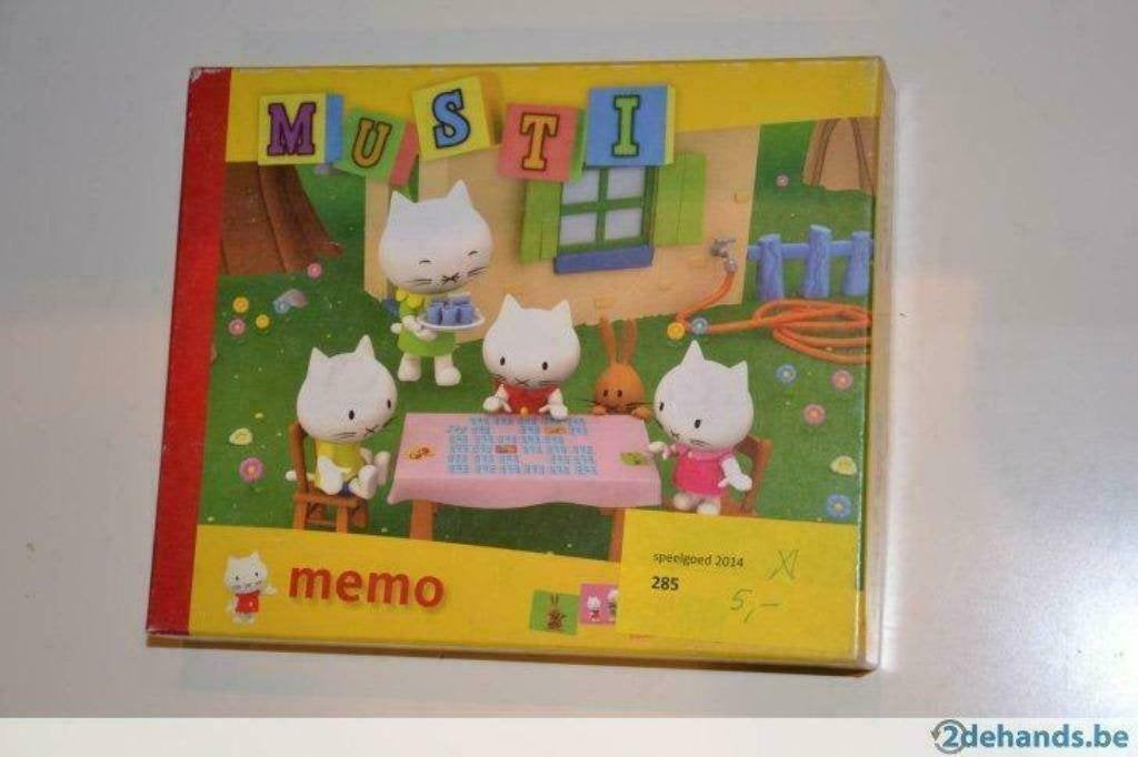 Spel Memo Musti, Ophalen of Verzenden, Gebruikt