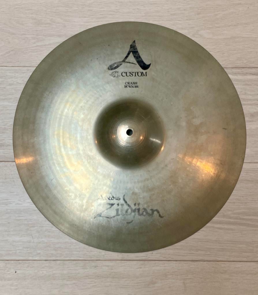 Zildjian A custom crash 18”, Enlèvement ou Envoi, Utilisé, Batterie ou Percussions