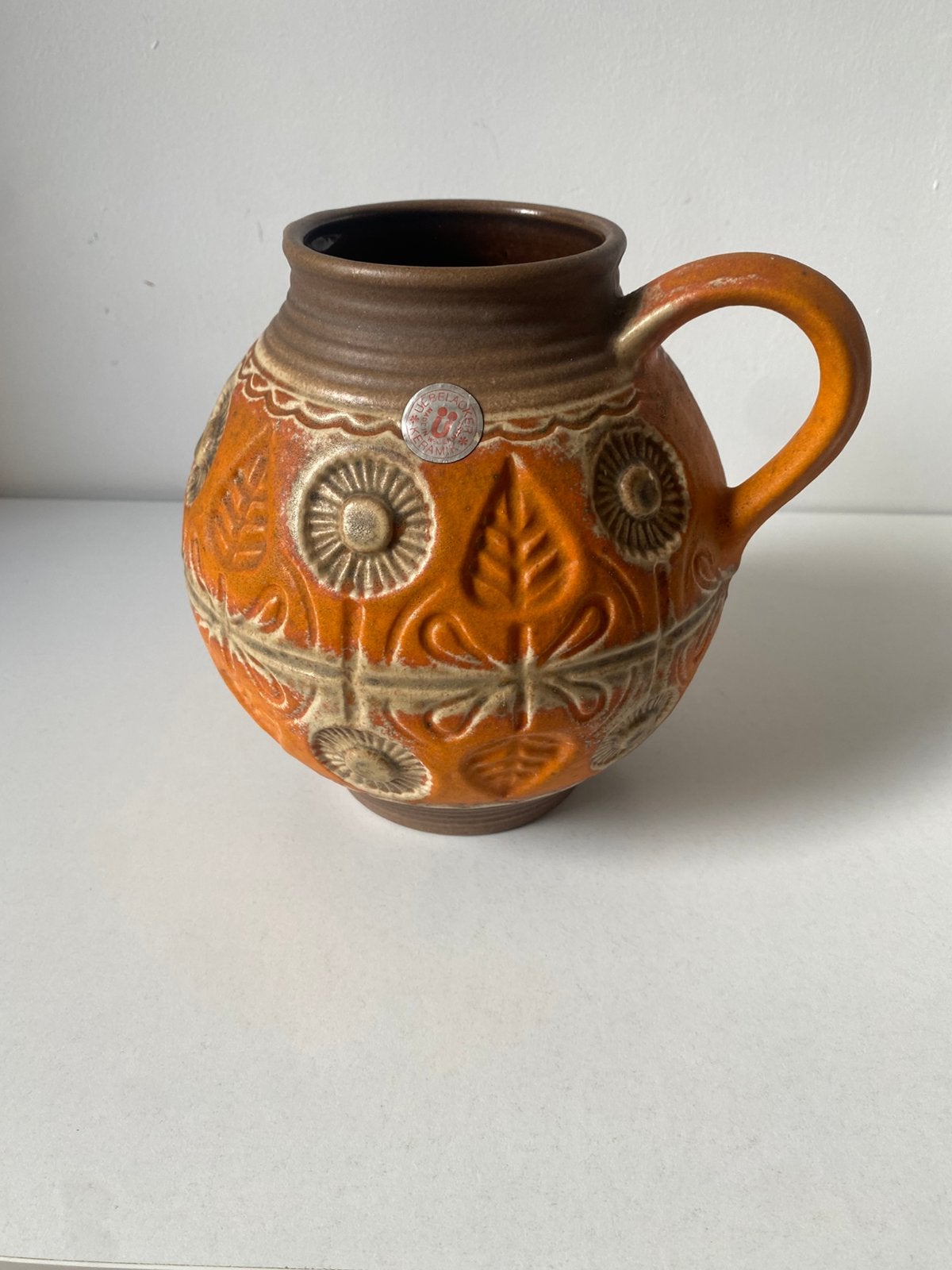 Vase vintage West Germany U keramik, Enlèvement ou Envoi