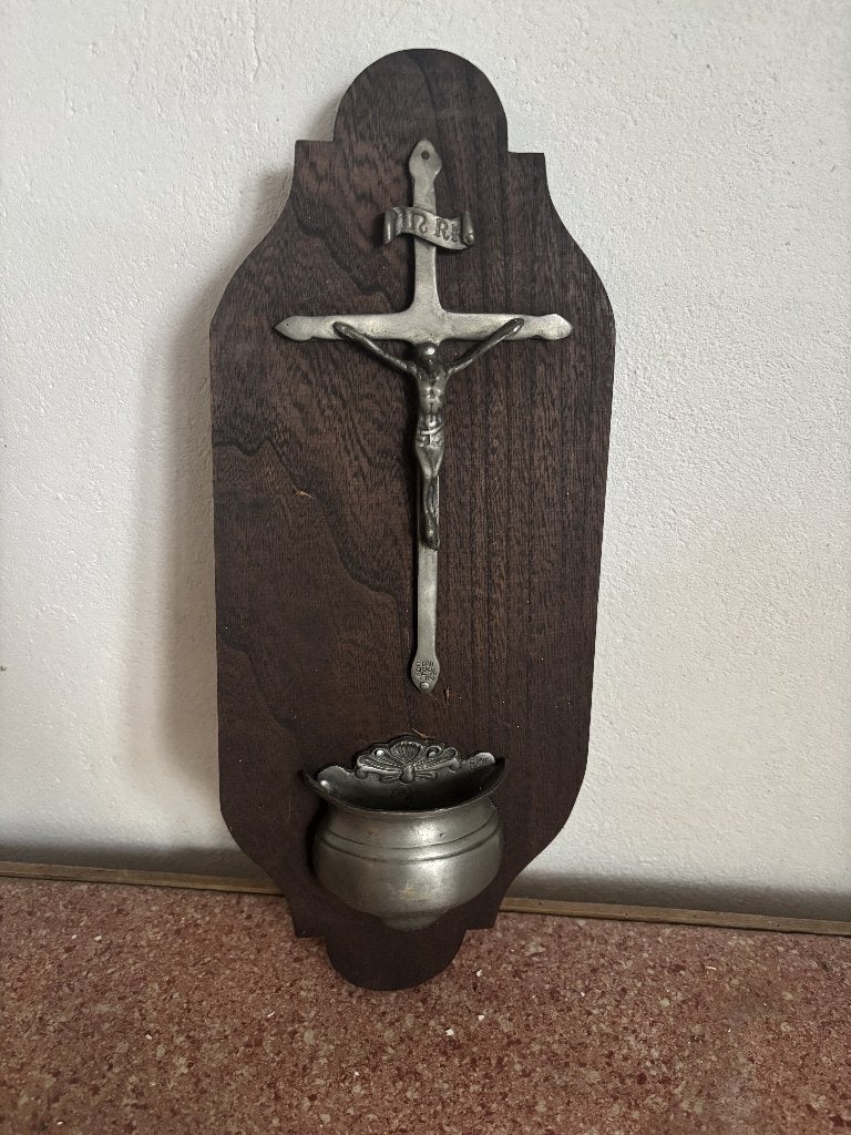 Crucifix, Enlèvement, Utilisé, Brun, Bois
