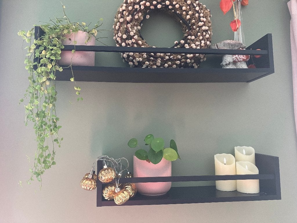 2 wandplanken, Huis en Inrichting, Woonaccessoires | Wandplanken en Boekenplanken, Ophalen, Gebruikt