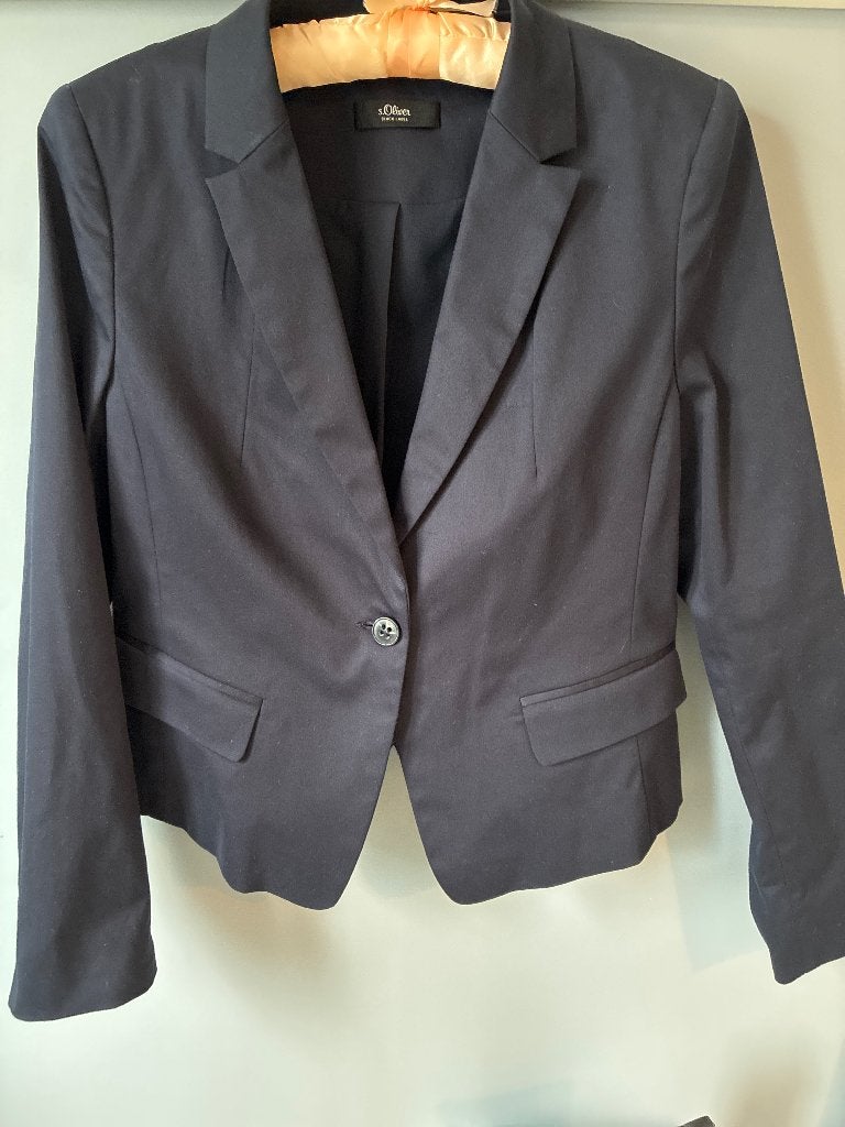 Blazer s. Oliver black label, Maat 38/40 (M), Blauw, S. Oliver, Ophalen of Verzenden